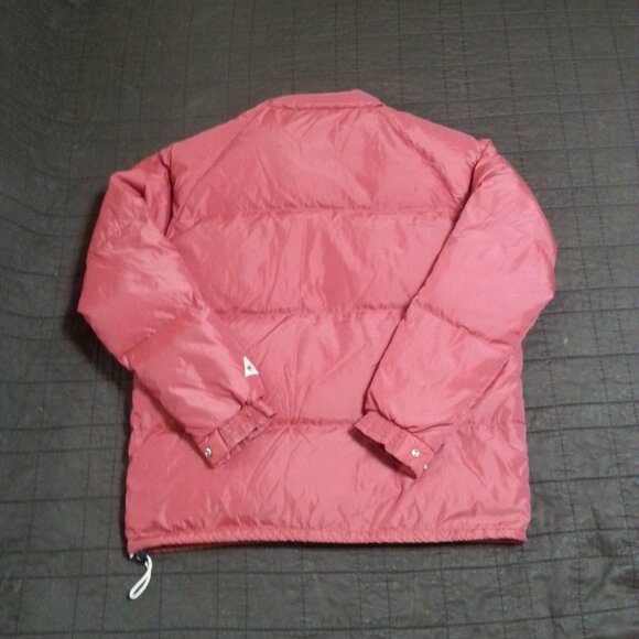 Vintage Camel Down Puffer Jacket 70's 80's Mens's Large  red/orange - Picture 2 of 15